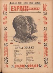 Express Poznański 1949.11.07 Nr1018 (307) zawiera Dodatek Sportowy