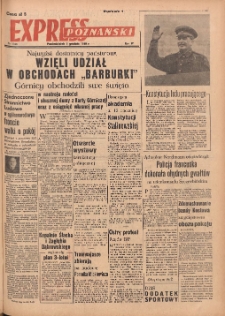 Express Poznański 1949.12.05 Nr1046 (335) zawiera Dodatek Sportowy