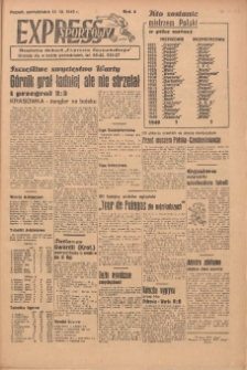 Express Sportowy: Bezpłatny dodatek "Expressu Poznańskiego" 1949.10.10