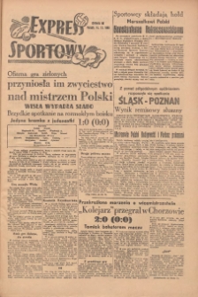 Express Sportowy: Bezpłatny dodatek "Expressu Poznańskiego" 1949.11.14