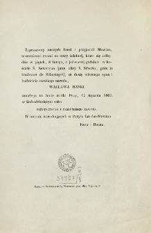 [Zawiadomienie Inc.:] " Zapraszamy naszych braci i przyjaci&oacute;ł Sławian, uczestniczyć z nami na mszy żałobnej ..."