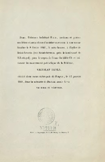 [Zawiadomienie Inc.:] " Nous, Boh&egrave;mes habitant Paris, invitons et prions nos fr&egrave;res et amis ..."