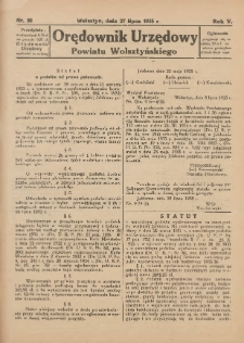 Orędownik Urzędowy Powiatu Wolsztyńskiego 1935.07.27 R.5 Nr30