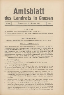 Amtsblatt des Landrats in Gnesen 1940.08.27 Nr10