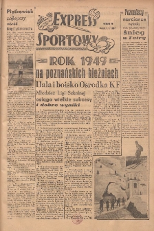 Express Sportowy: Bezpłatny dodatek "Expressu Poznańskiego" 1950.01.02