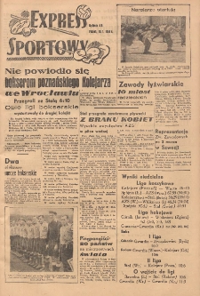 Express Sportowy: Bezpłatny dodatek "Expressu Poznańskiego" 1950.01.16
