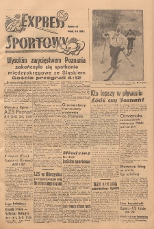 Express Sportowy: Bezpłatny dodatek "Expressu Poznańskiego" 1950.02.03