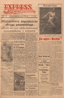 Express Sportowy: Bezpłatny dodatek "Expressu Poznańskiego" 1950.03.06