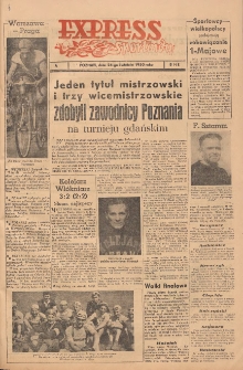 Express Sportowy: Bezpłatny dodatek "Expressu Poznańskiego" 1950.04.24