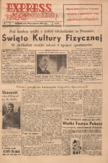 Express Sportowy: Bezpłatny dodatek "Expressu Poznańskiego" 1950.06.19