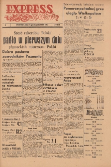 Express Sportowy: Bezpłatny dodatek "Expressu Poznańskiego" 1950.08.21