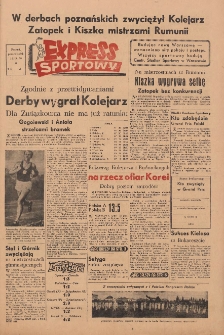 Express Sportowy: Bezpłatny dodatek "Expressu Poznańskiego" 1950.09.11