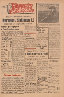 Express Sportowy: Bezpłatny dodatek "Expressu Poznańskiego" 1950.10.02