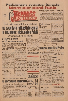 Express Sportowy: Bezpłatny dodatek "Expressu Poznańskiego" 1950.10.09