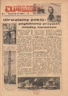 Express Targowy: Bezpłatny dodatek "Expressu Poznańskiego" 1950.04.29 Nr 1