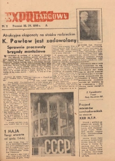 Express Targowy: Bezpłatny dodatek "Expressu Poznańskiego" 1950.04.30 Nr 2