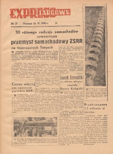 Express Targowy: Bezpłatny dodatek "Expressu Poznańskiego" 1950.05.15 Nr 17