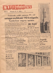 Express Targowy: Bezpłatny dodatek "Expressu Poznańskiego" 1950.05.19 Nr 21