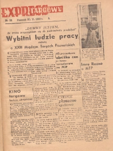 Express Targowy: Bezpłatny dodatek "Expressu Poznańskiego" 1950.05.20 Nr 22