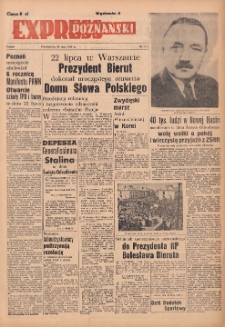 Express Poznański 1950.07.24 Nr1271 (201) zawiera Dodatek Sportowy