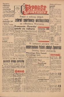 Express Sportowy: Bezpłatny dodatek "Expressu Poznańskiego" 1950.10.30