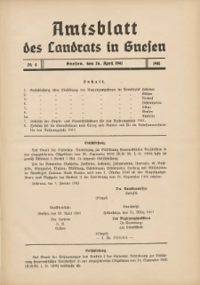 Amtsblatt des Landrats in Gnesen 1941.04.26 Nr4