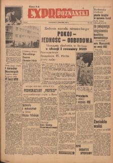 Express Poznański 1950.10.09 Nr1348 (278) zawiera Dodatek Sportowy