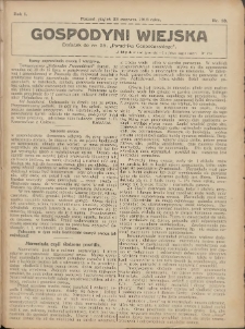 Gospodyni Wiejska: dodatek do nr.25. „Poradnika Gospodarskiego” 1916.06.23 R.1 Nr25