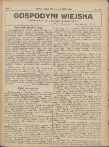 Gospodyni Wiejska: dodatek do nr.26. „Poradnika Gospodarskiego” 1916.06.30 R.1 Nr26