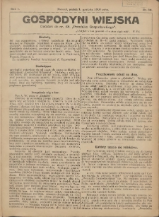 Gospodyni Wiejska: dodatek do nr.48. „Poradnika Gospodarskiego” 1916.12.01 R.1 Nr36