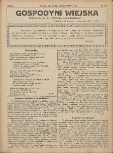 Gospodyni Wiejska: dodatek do nr.51. „Poradnika Gospodarskiego” 1916.12.22 R.1 Nr39