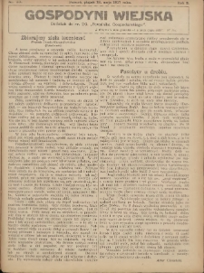 Gospodyni Wiejska: dodatek do nr.20. „Poradnika Gospodarskiego” 1917.05.18 R.2 Nr20