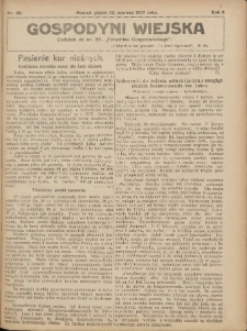 Gospodyni Wiejska: dodatek do nr.25. „Poradnika Gospodarskiego” 1917.06.22 R.2 Nr25