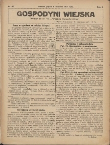 Gospodyni Wiejska: dodatek do nr.45. „Poradnika Gospodarskiego” 1917.11.09 R.2 Nr45