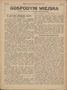 Gospodyni Wiejska: dodatek do nr.50. „Poradnika Gospodarskiego” 1917.12.14 R.2 Nr50