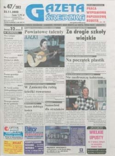 Gazeta Średzka 2000.11.23 Nr47(282)