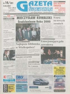 Gazeta Średzka 2001.04.05 Nr14(301)