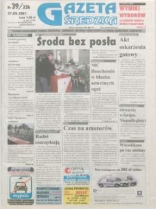 Gazeta Średzka 2001.09.27 Nr39(326)