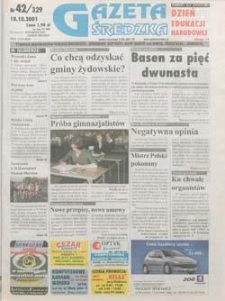 Gazeta Średzka 2001.10.18 Nr42(329)