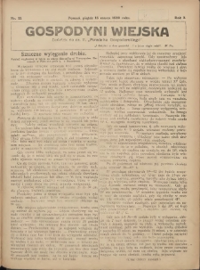 Gospodyni Wiejska: dodatek do nr.11. „Poradnika Gospodarskiego” 1918.03.15 R.3 Nr11