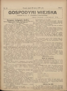 Gospodyni Wiejska: dodatek do nr.12. „Poradnika Gospodarskiego” 1918.03.22 R.3 Nr12