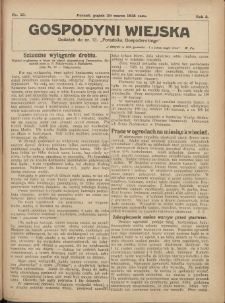 Gospodyni Wiejska: dodatek do nr.13. „Poradnika Gospodarskiego” 1918.03.29 R.3 Nr13