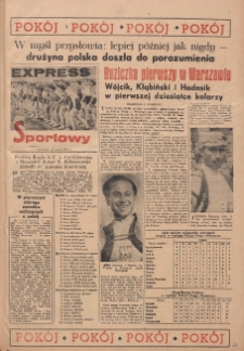 Express Sportowy: Bezpłatny dodatek "Expressu Poznańskiego" 1951.05.10