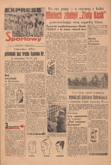 Express Sportowy: Bezpłatny dodatek "Expressu Poznańskiego" 1951.06.04