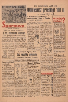 Express Sportowy: Bezpłatny dodatek "Expressu Poznańskiego" 1951.06.11