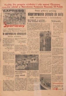 Express Sportowy: Bezpłatny dodatek "Expressu Poznańskiego" 1951.06.25