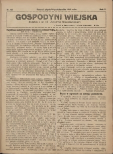 Gospodyni Wiejska: dodatek do nr.42. „Poradnika Gospodarskiego” 1918.10.18 R.3 Nr42