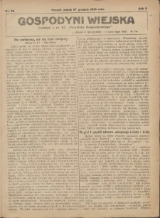 Gospodyni Wiejska: dodatek do nr.52. „Poradnika Gospodarskiego” 1918.12.27 R.3 Nr52
