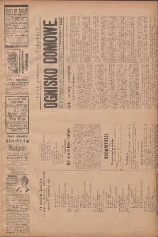 Ognisko Domowe: dodatek nadzwyczajny do "Wielkopolanina" 1908.01.18 Nr3