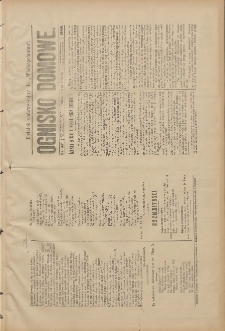 Ognisko Domowe: dodatek nadzwyczajny do "Wielkopolanina" 1908.11.29 Nr48